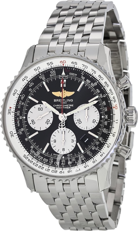 Breitling Watches : AB012012/BB01-447A Black Automatic Self Winding Men Watch