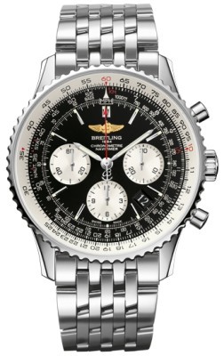 Breitling Watches : AB012012/BB01-SS Automatic Black/silver Subs Dial Polished Stainless Steel Band Men Watch