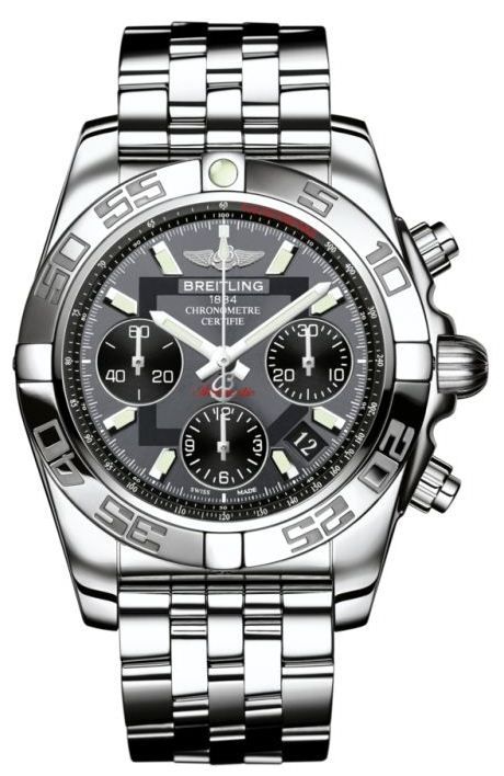 Breitling Watches : AB014012/F554-SS Grey Automatic Self Winding Men Watch