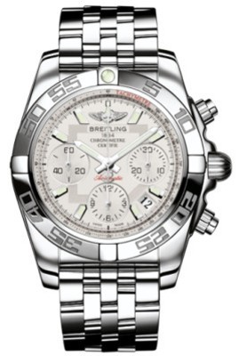 Breitling Watches : AB014012/G711-SS Automatic Silver With Date At 4 Dial Stainless Steel Band Men Watch