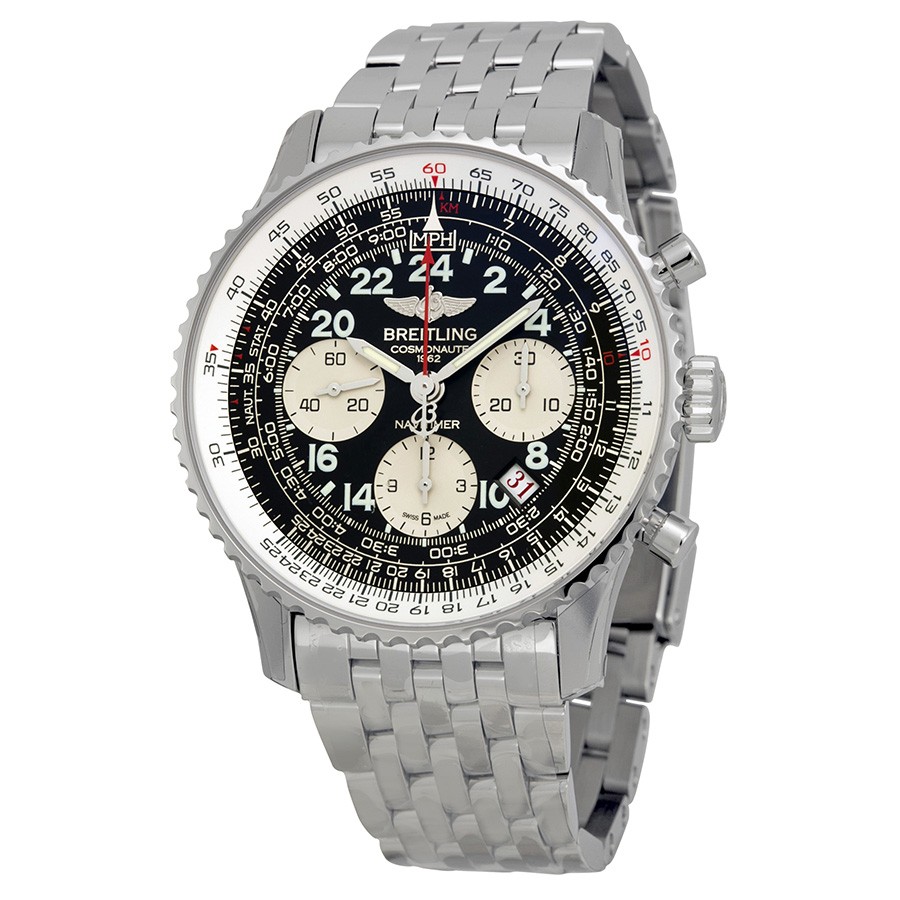Breitling Watches : AB021012/BB59-SS Black Hand Wind Men Watch