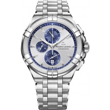 Maurice Lacroix Watches : AI1018-SS002-131-1 Silver Dial Stainless Steel Band Men Watch