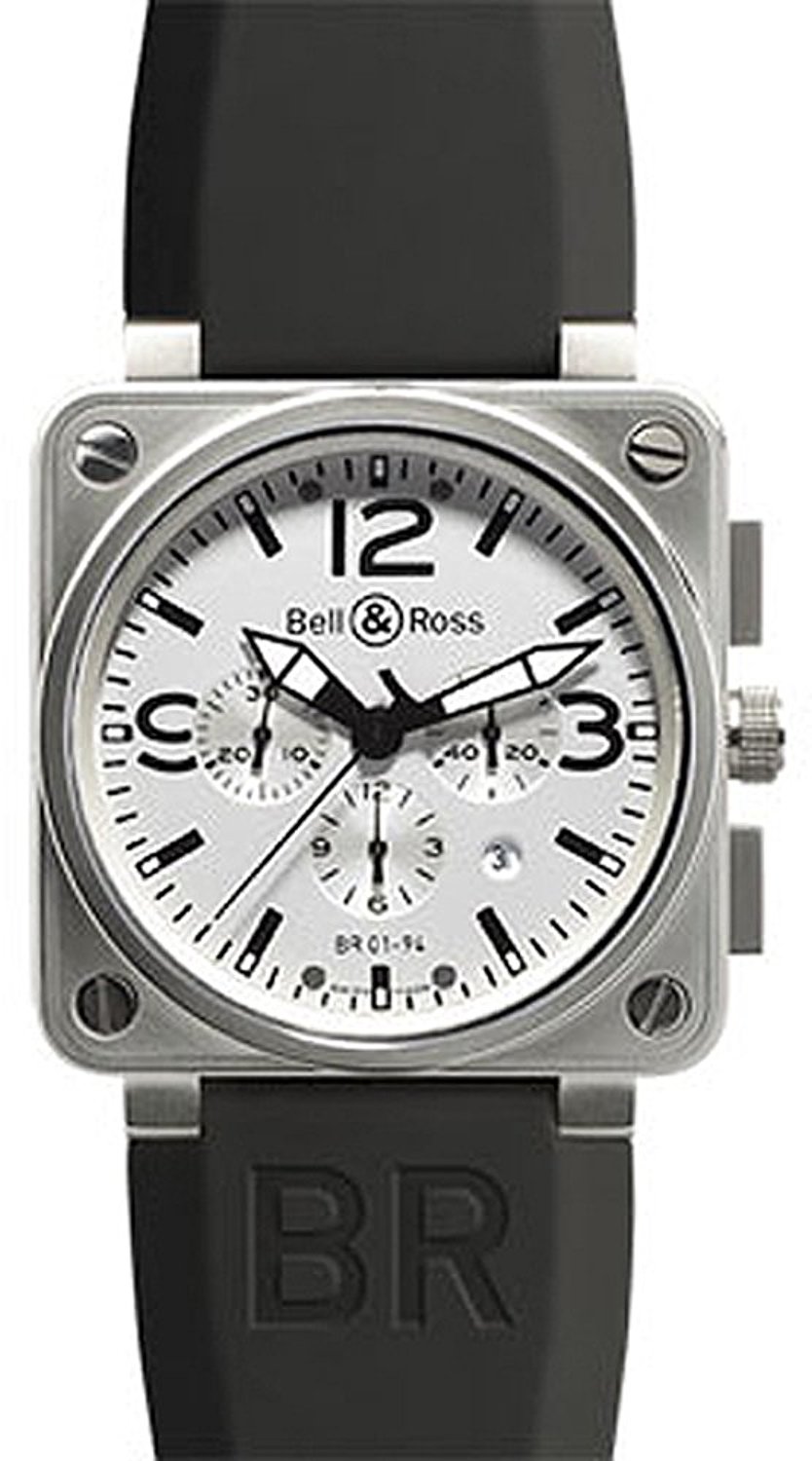 Bell & Ross Watches : BR0194-WT-ST Swiss Automatic Dial Color