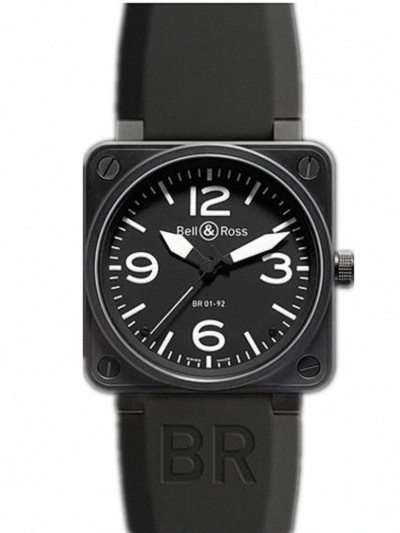 Bell & Ross Watches : BR01-92-AU-BKCARB_SWA Automatic Stainless Steel Men Watch
