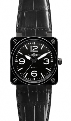 Bell & Ross Watches : BR01-92-Ceramic 46mm Automatic Ceramic case Men Watch