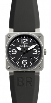 Bell & Ross Watches : BR03-92-Steel Automatic 100 Meters Men Watch