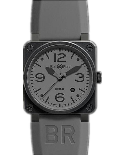 Bell & Ross Watches : BR03-94-AUTO-COMMANDO Automatic Stainless Steel Men Watch