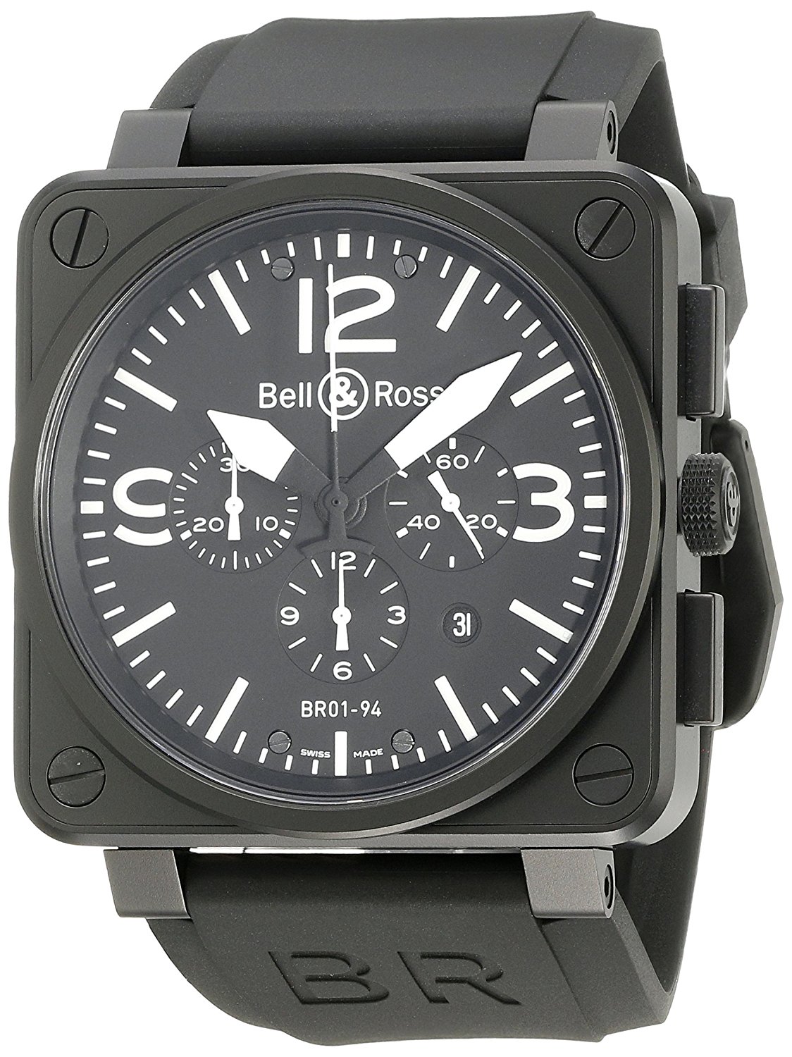 Bell & Ross Watches : BR-01-94-CARBON Swiss-automatic Dial Color