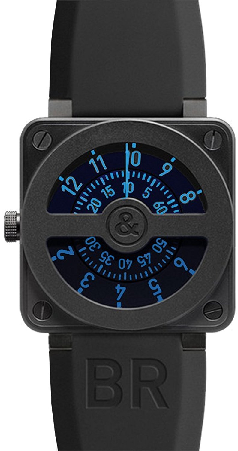 Bell & Ross Watches : BR-01-COMPASS-BLUE Swiss Automatic Dial Color