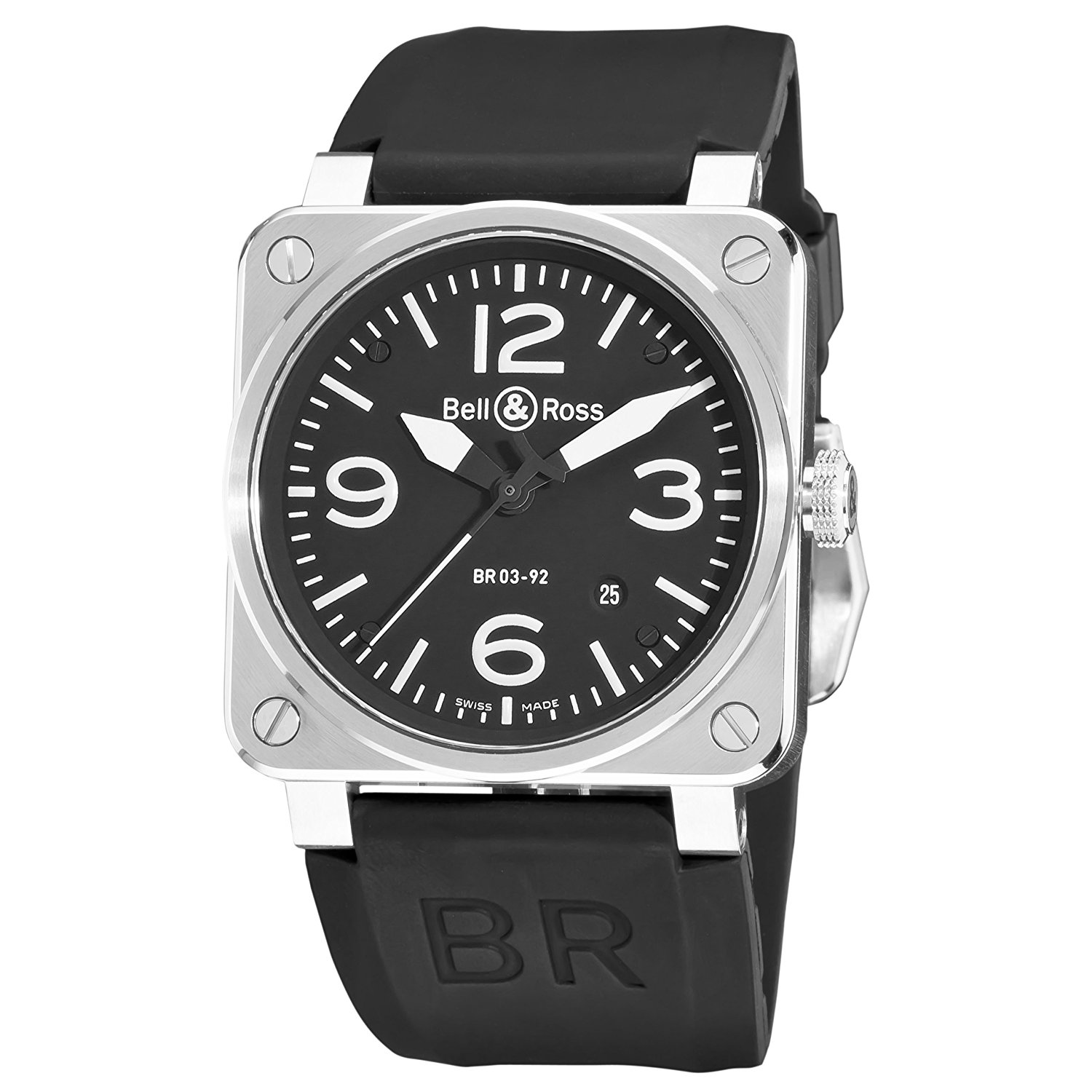 Fake AAA Bell & Ross Watches : BR-03-92-STEEL Swiss-automatic Dial Color Watch