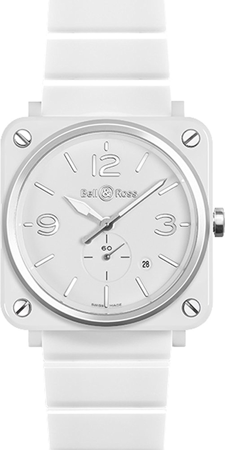Bell & Ross Watches : BRS-WH-CERAMIC/SCE Swiss Quartz Dial Color
