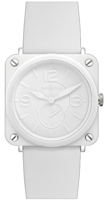 Bell & Ross Watches : BRS-White-Ceramic-Phantom BR Series Scratch Resistant Sapphire Women Watch