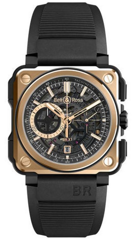 Bell & Ross Watches : BRX1-CE-PG Skeleton Automatic Self Winding Men Watch