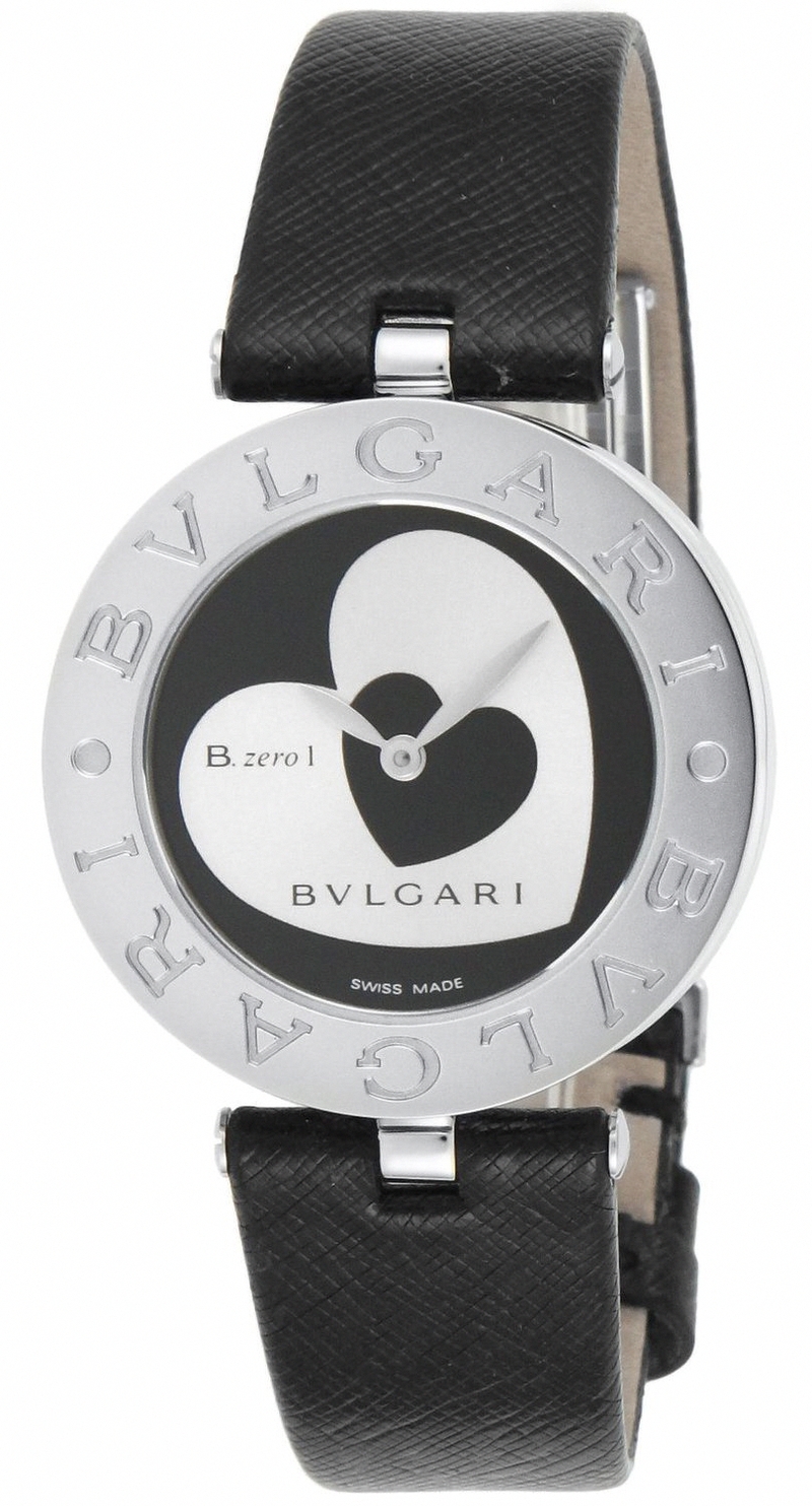 Bvlgari Watches : BZ30BHSL Quartz Analog Black Leather Women Watch