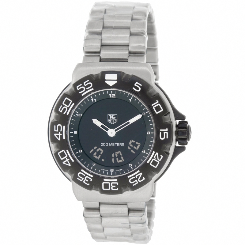 TAG Heuer Watches : CAC111D.BA0850 Quartz Chronotimer Digital-Analog Stainless Steel Men Watch