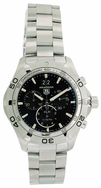 TAG Heuer Watches : CAF101E.BA0821 Swiss Quartz Chronograph Grande Date Stainless Steel Men Watch