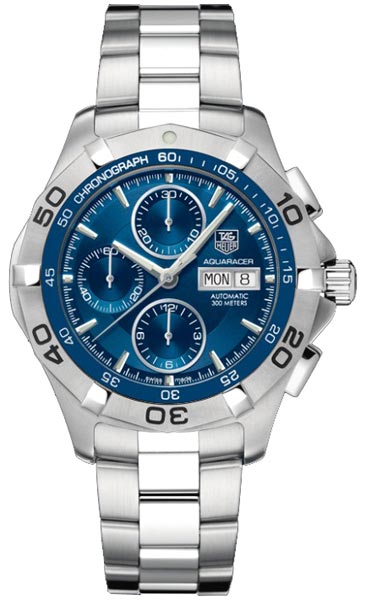 TAG Heuer Watches : CAF2012.BA0815 Automatic Blue Dial Chronograph Day Date Stainless Steel Men Watch