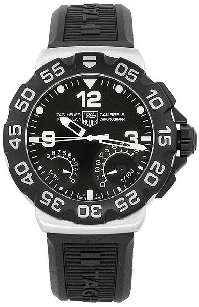 TAG Heuer Watches : CAH7010.BT0717 Swiss Quartz Chronograph Black Rubber Men Watch