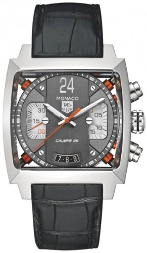 TAG Heuer Watches : CAL5112.FC6298 Caliber 36 Limited Edition Automatic Chronograph Black Leather Men Watch