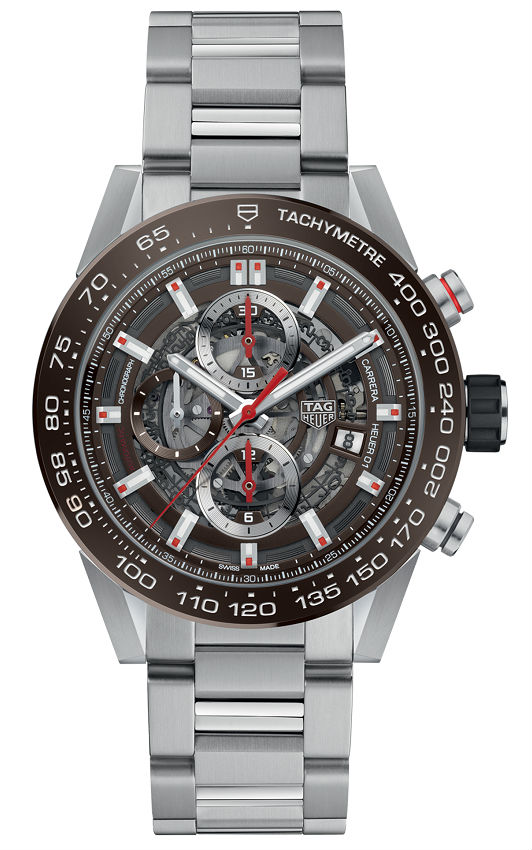 TAG Heuer Watches : CAR201U.BA0766 Caliber Heuer 01 Automatic Chronograph Stainless Steel Men Watch