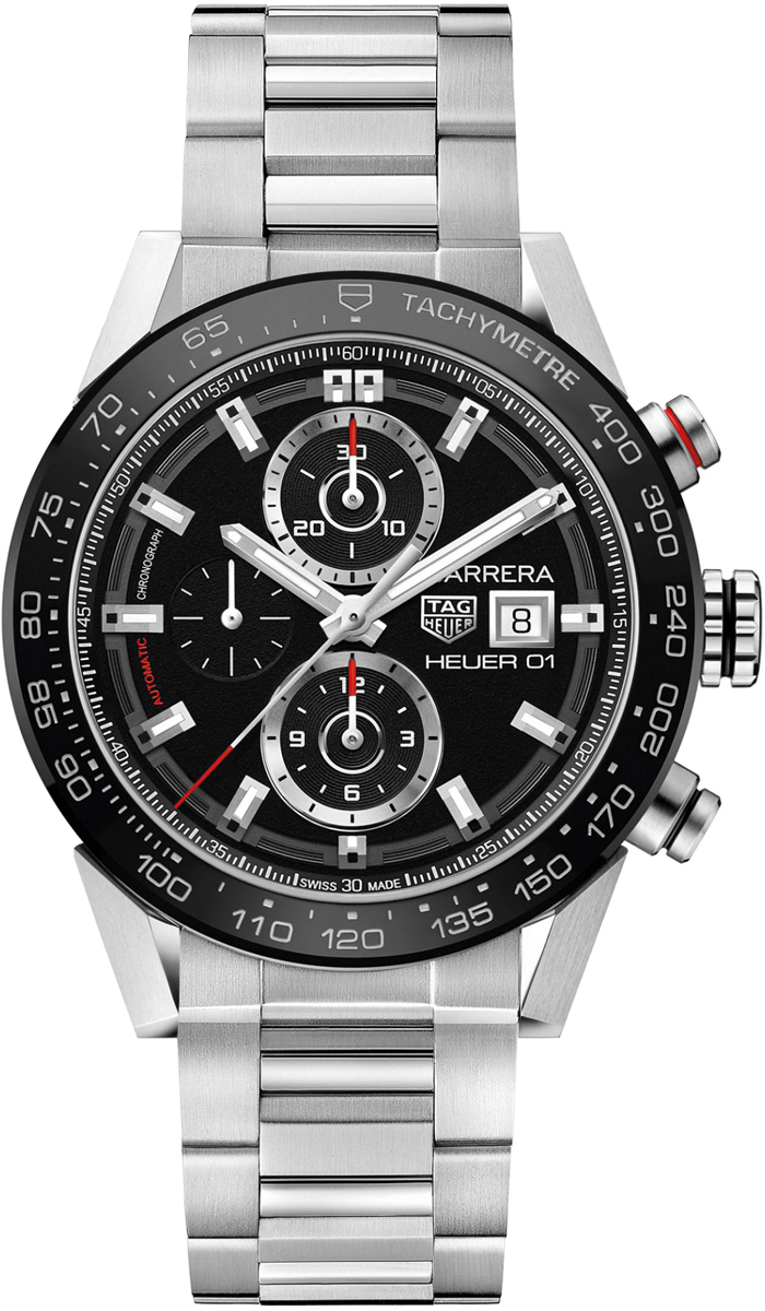 TAG Heuer Watches : CAR201Z.BA0714 Automatic Chronograph Date Stainless Steel Men Watch