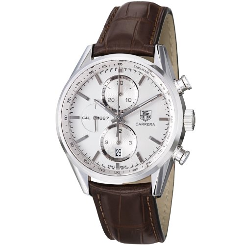 TAG Heuer Watches : CAR2111.FC6291 Automatic Chronograph Date Brown Leather Men Watch