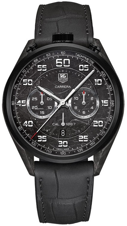 TAG Heuer Watches : CAR2C90.FC6341 Automatic Calibre 1887 Chronograph Date Black Leather Men Watch