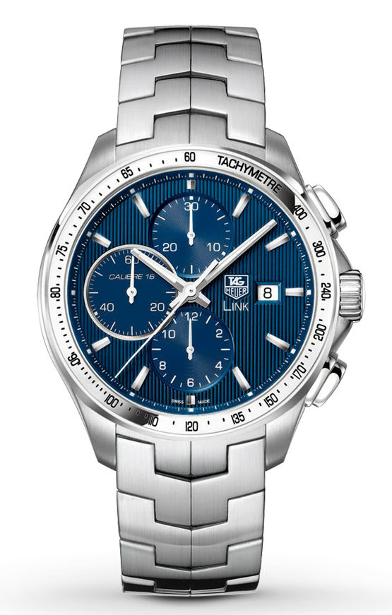 TAG Heuer Watches : CAT2016.BA0952 Automatic Chronograph Blue Dial Date Stainless Steel Men Watch
