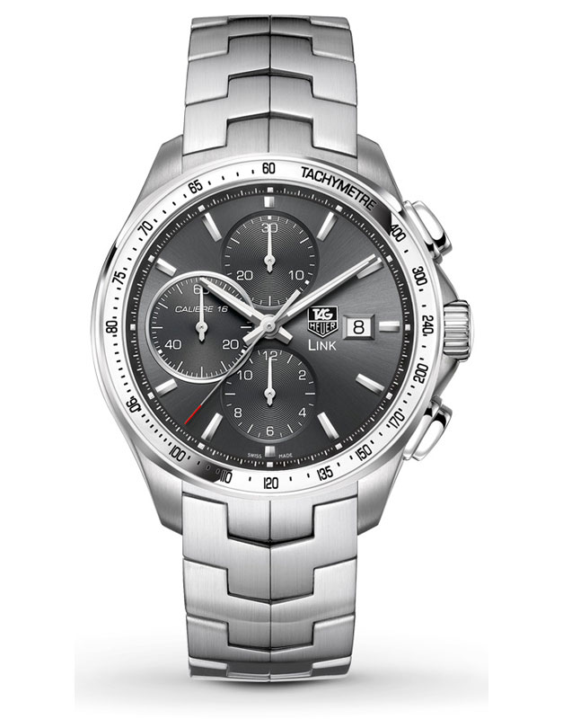 TAG Heuer Watches : CAT2017.BA0952 Automatic Chronograph Gray Dial Date Stainless Steel Men Watch