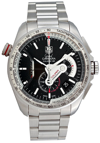 TAG Heuer Watches : CAV5115.BA0902 Calibre 36 RS Caliper Automatic Chronograph Stainless Steel Men Watch