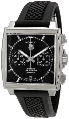 TAG Heuer Watches : CAW2110.FT6021 Automatic Chronograph Date Black Rubber Men Watch