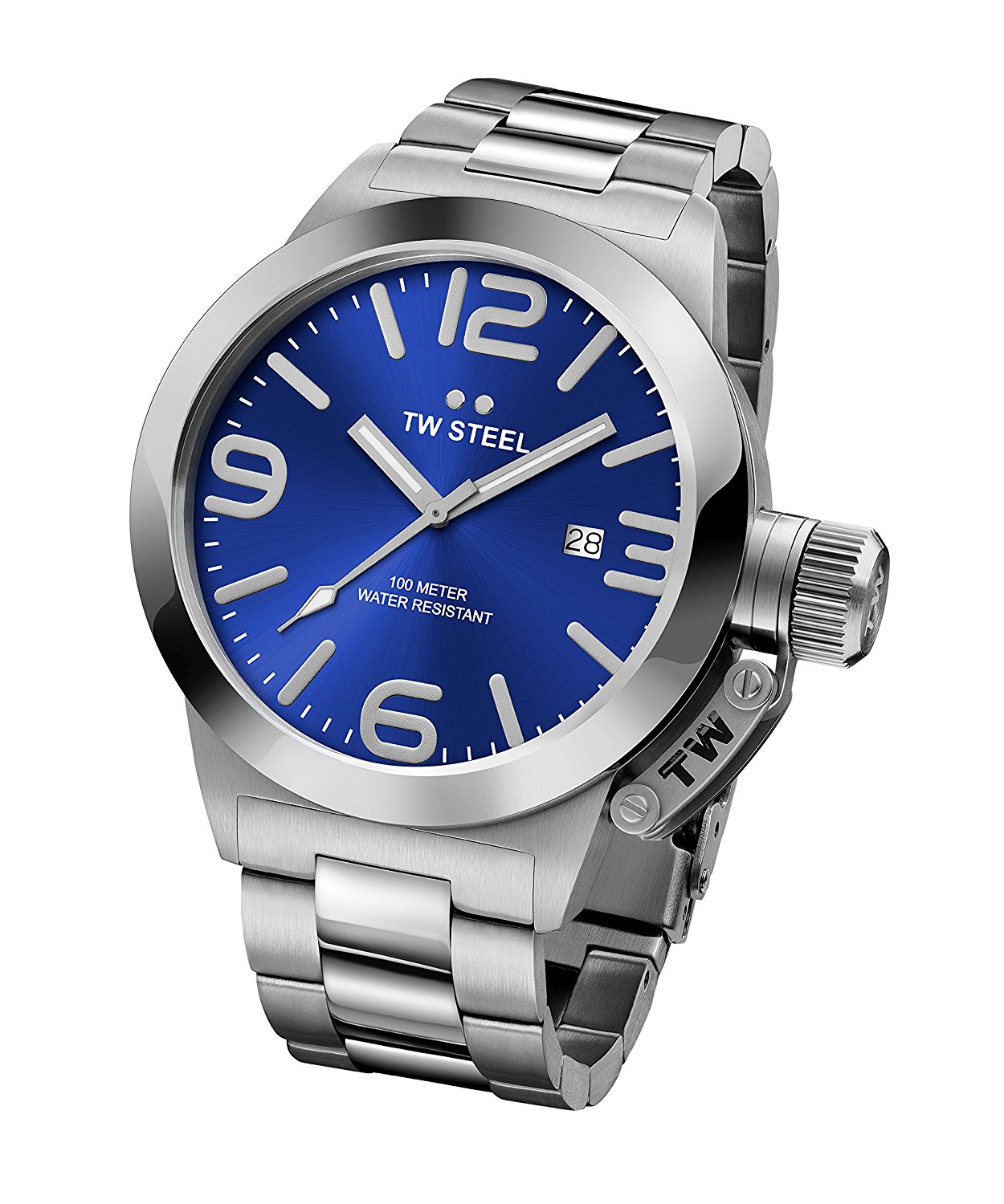 TW Steel Watches : CB12 Blue Dial Stainless Steel Women Watch