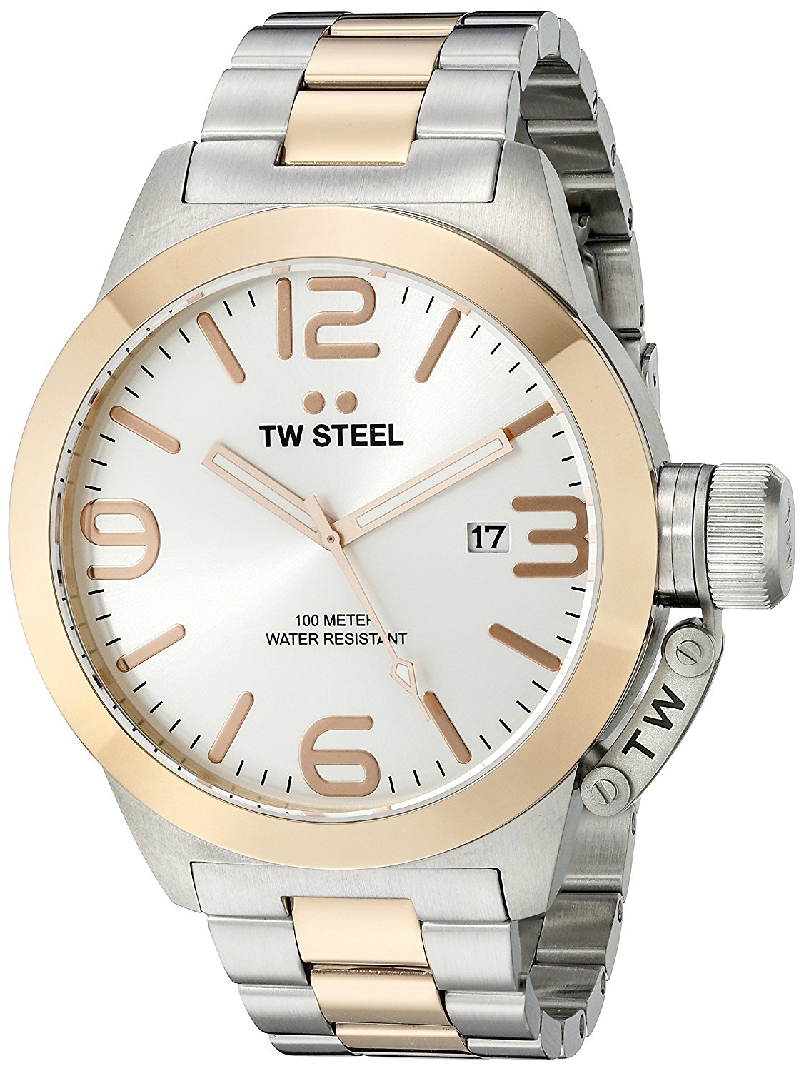 TW Steel Watches : CB122 Silver Dial Stainless Steel Band Men Watch