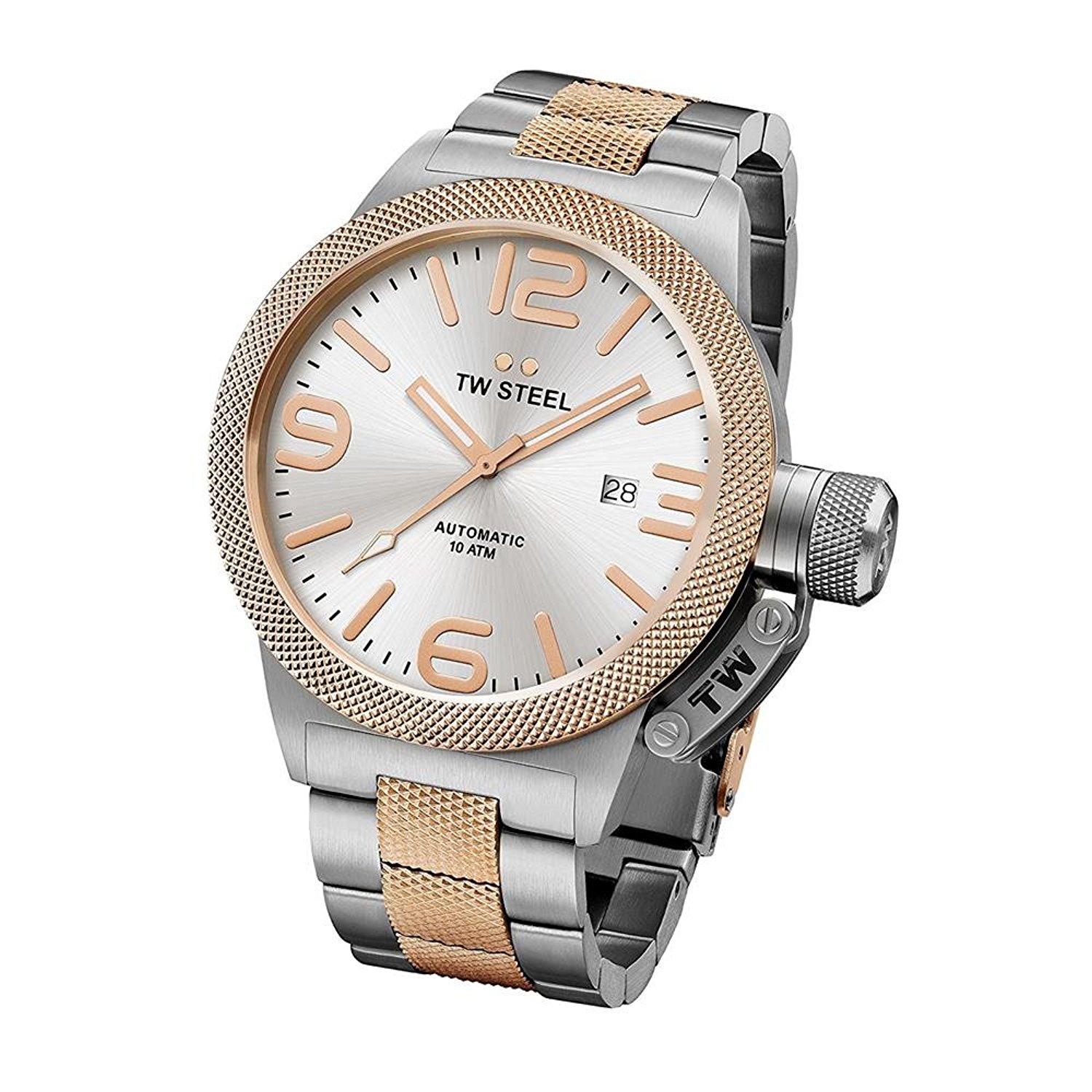 TW Steel Watches : CB125 Silver Dial Stainless Steel Band Men Watch