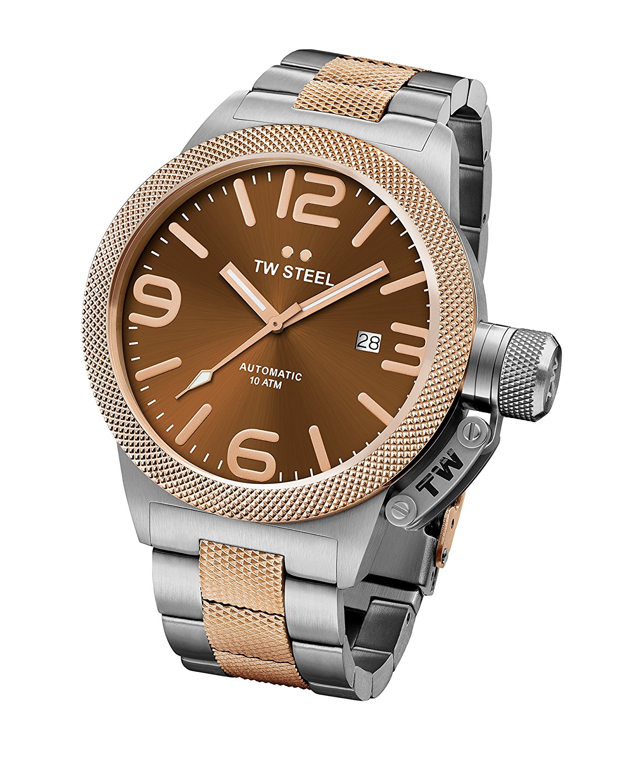 TW Steel Watches : CB156 Brown Dial Stainless Steel Band Men Watch