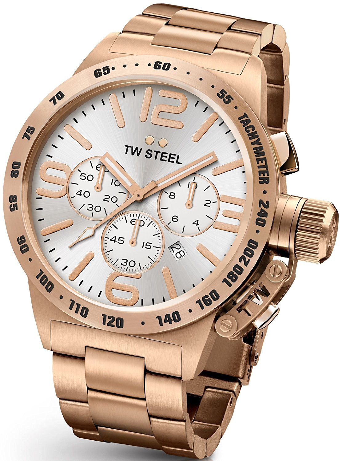 TW Steel Watches : CB164 Silver Dial Stainless Steel Men Watch