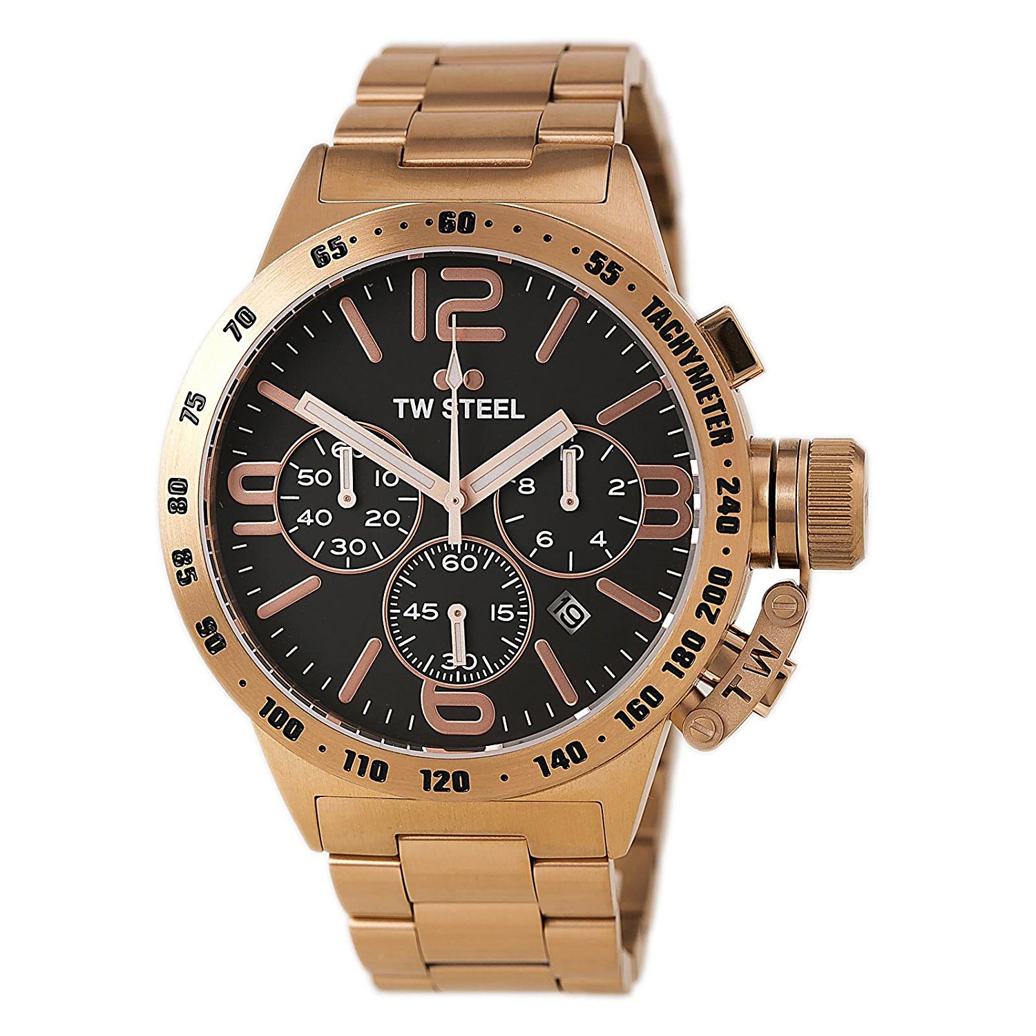 TW Steel Watches : CB173 Black Dial Strainless Steel Band Men Watch