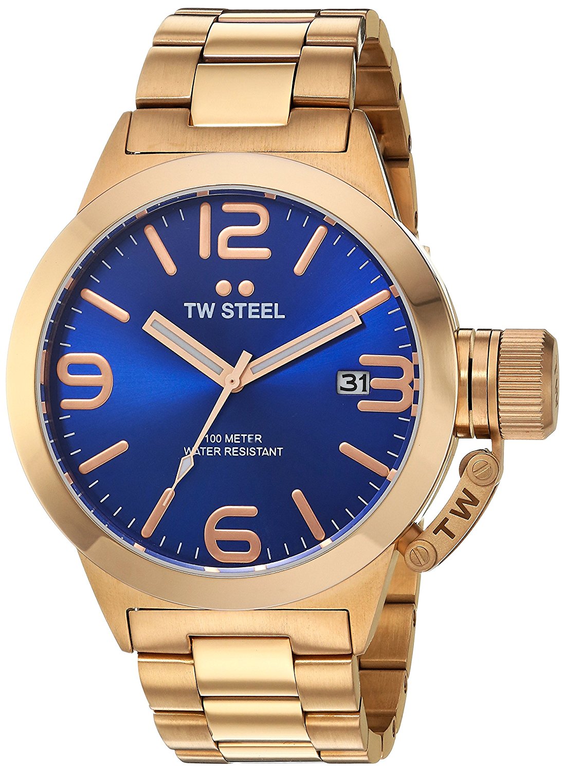 TW Steel Watches : CB181 Blue Dial Stainless Steel Band Men Watch