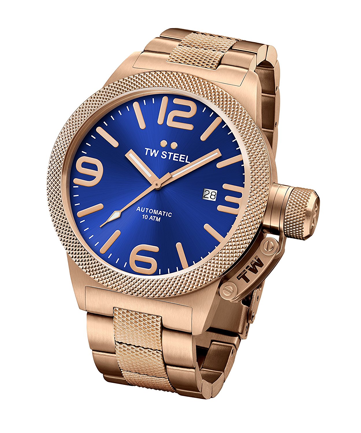 TW Steel Watches : CB185 Blue Dial Rose Gold Women Watch