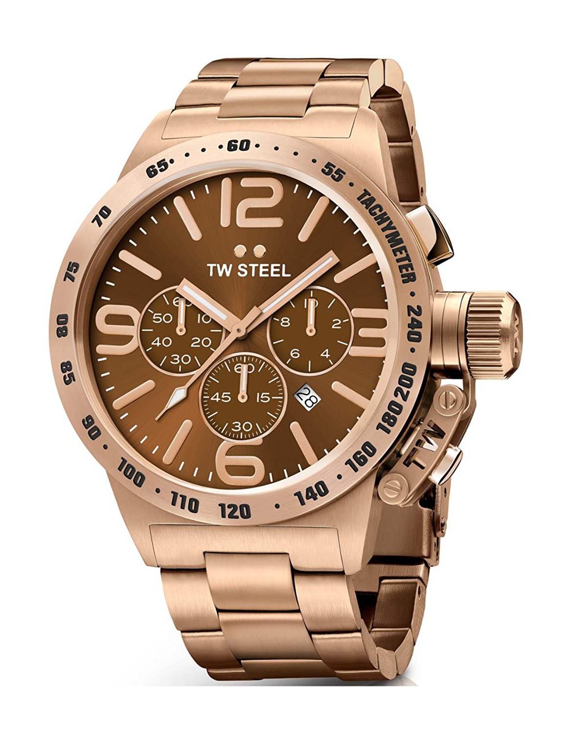 TW Steel Watches : CB194 Brown Dial Stainless Steel Men Watch