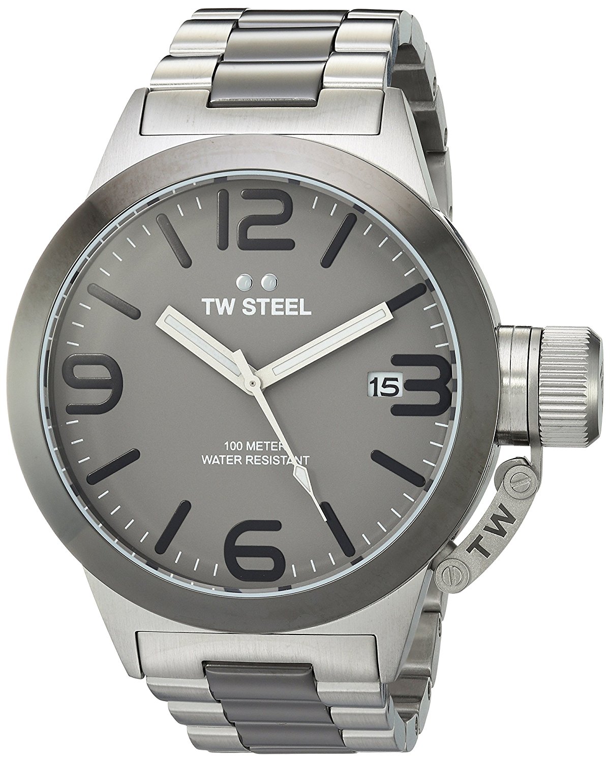 TW Steel Watches : CB201 Grey Dial Stainless Steel Band Men Watch