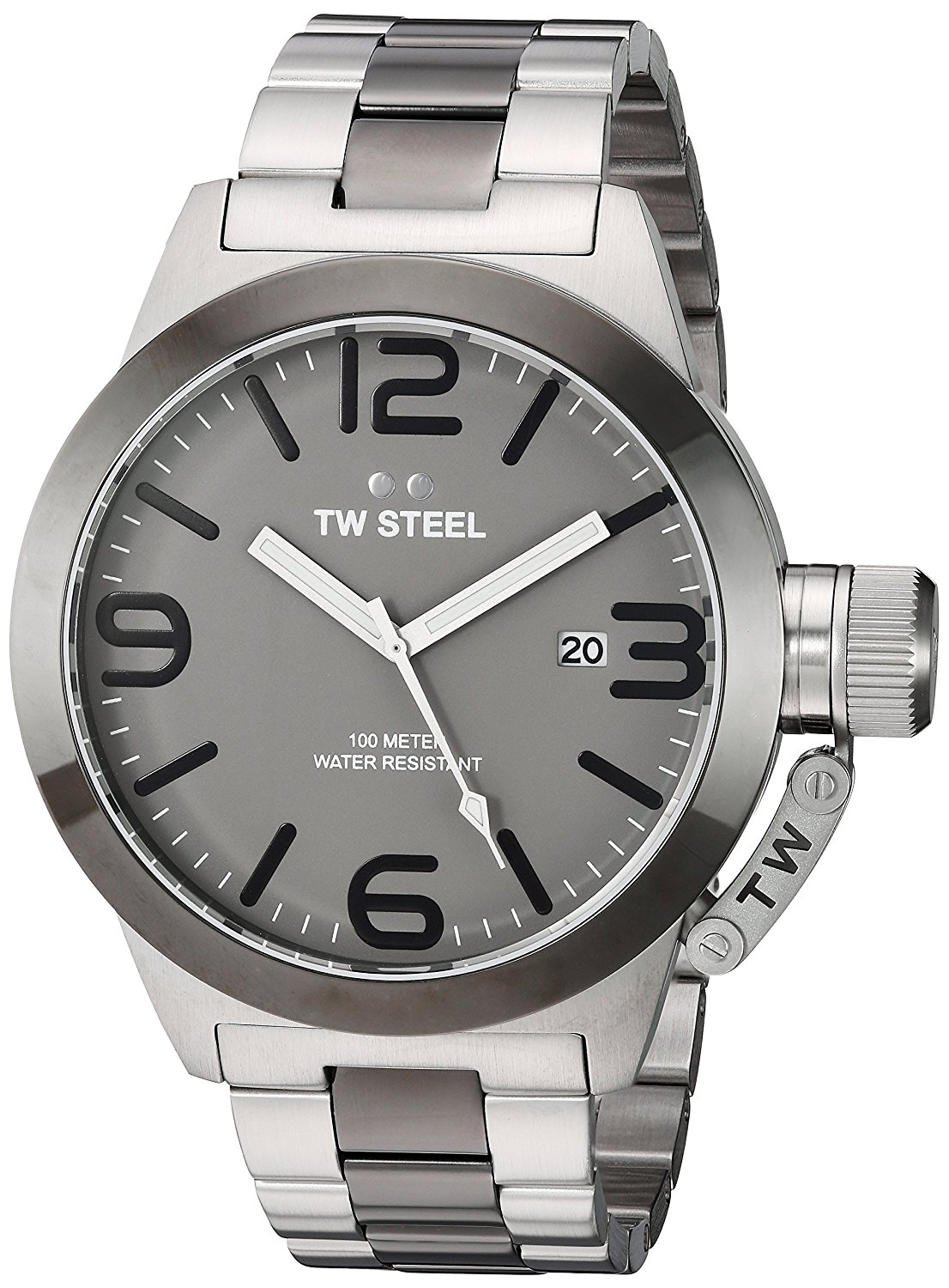 TW Steel Watches : CB202 Grey Dial Stainless Steel Band Men Watch