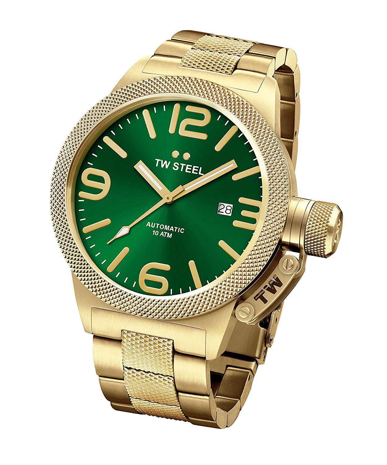 TW Steel Watches : CB226 Green Dial Stainless Steel Band Men Watch