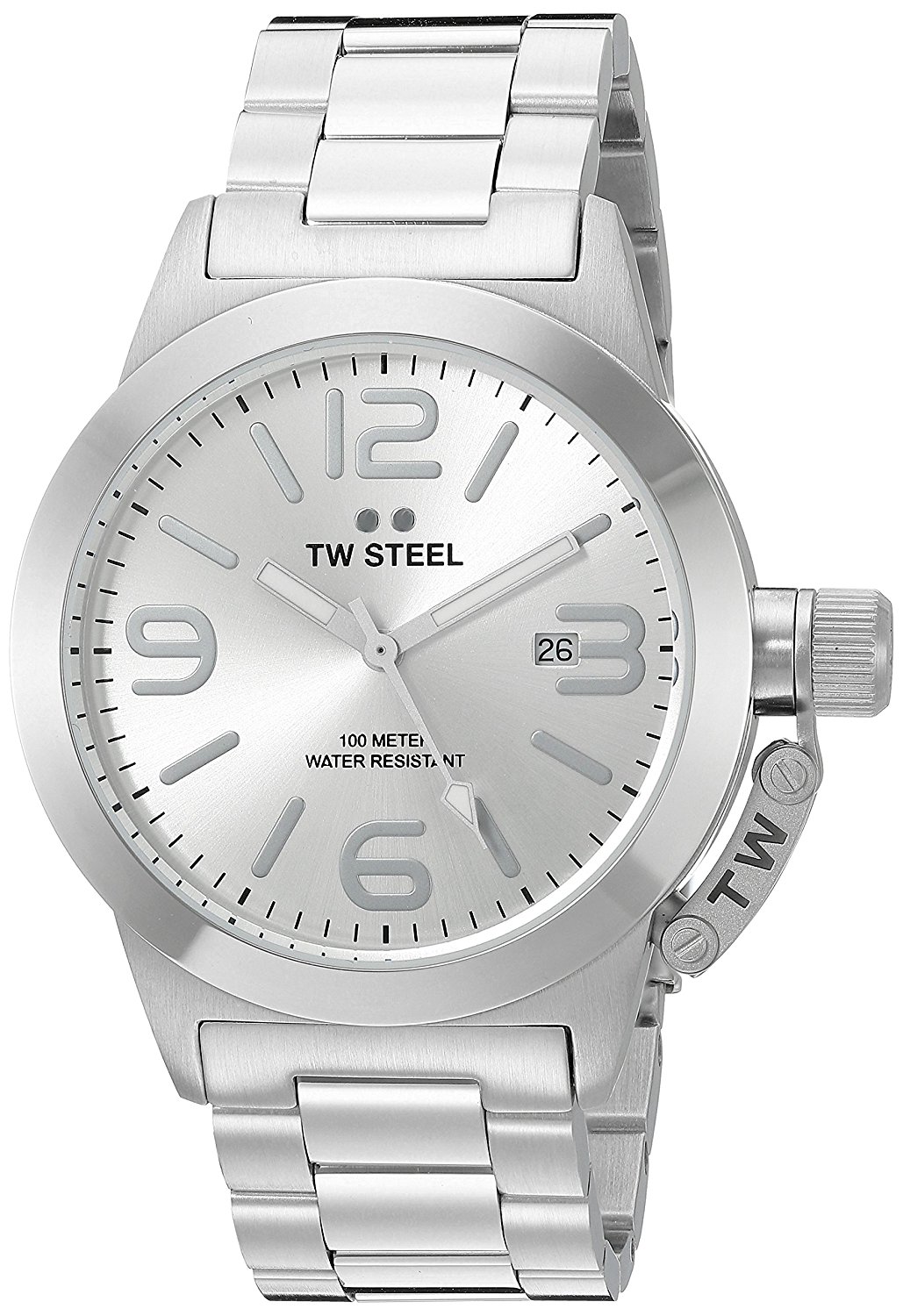 TW Steel Watches : CB400 Grey Dial Stainless Steel Plated Men Watch