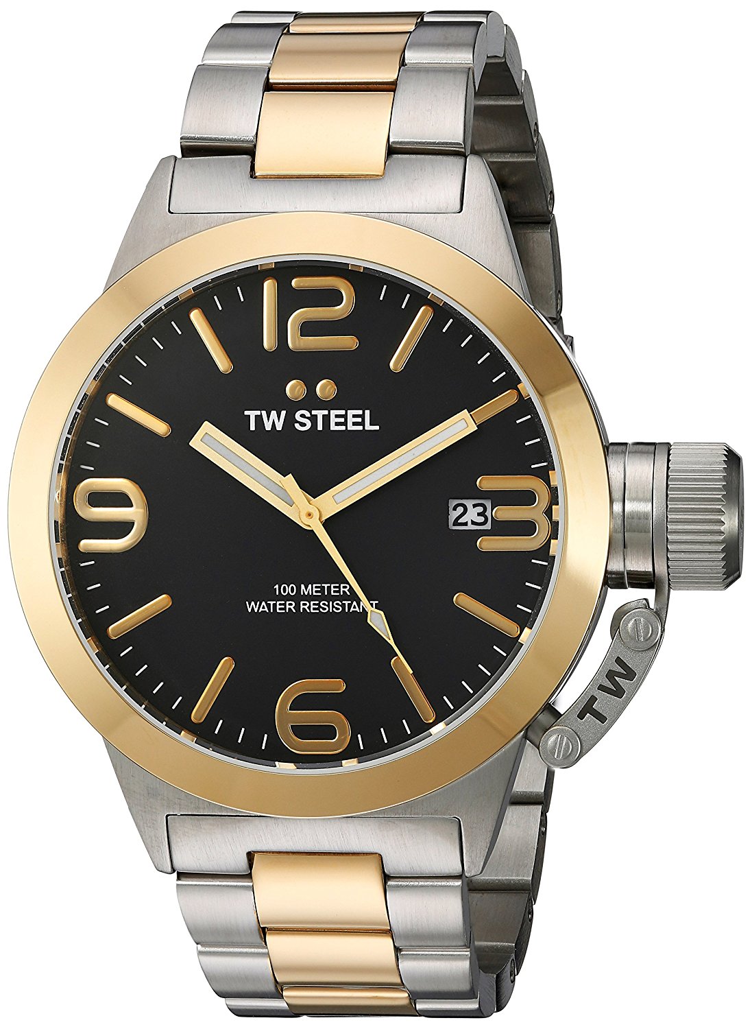 TW Steel Watches : CB42 Black Dial Stainless Steel Women Watch