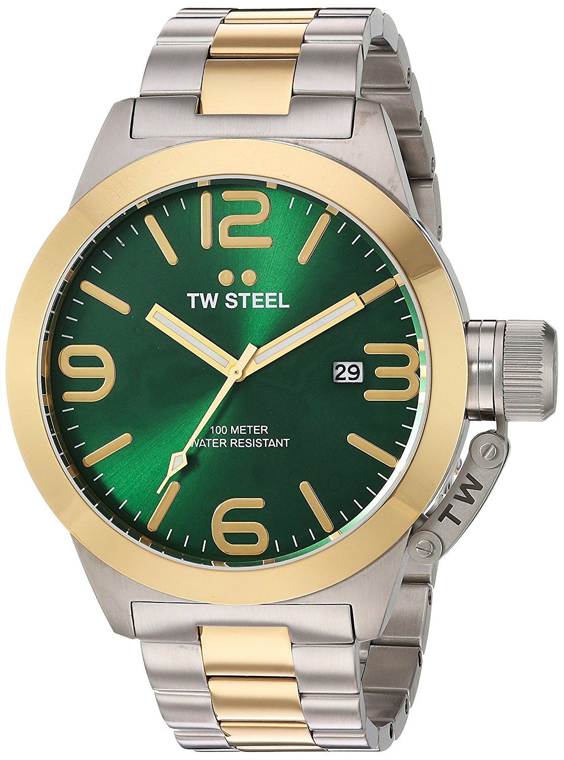 TW Steel Watches : CB62 Quartz Analog Date Stainless Steel Men Watch