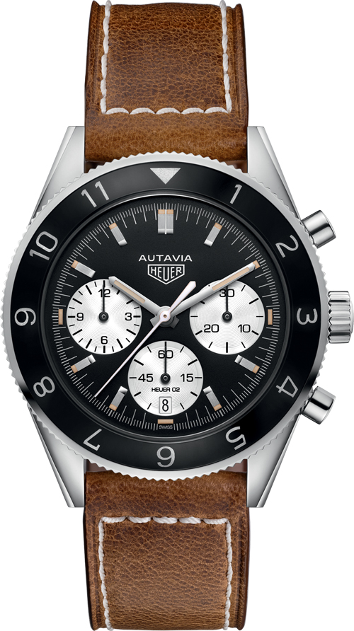 TAG Heuer Watches : CBE2110.FC8226 Autavia Heritage Calibre Heuer 02 Chronograph Brown Leather Men Watch