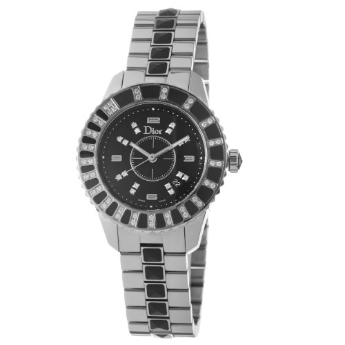 Christian Dior Watches : CD113115M001 Quartz Diamonds Set Bezel Women Watch