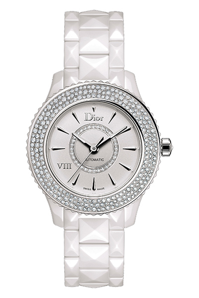 Christian Dior Watches : CD1235E5C001 Automatic Diamonds Ceramic Women Watch