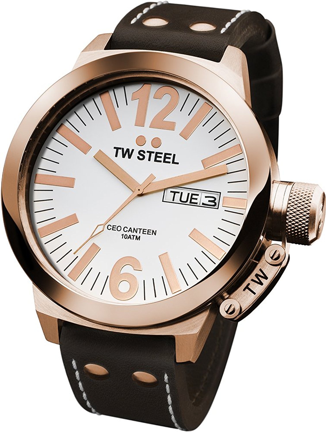 TW Steel Watches : CE1017 White Dial Stainless Steel Band Men Watch